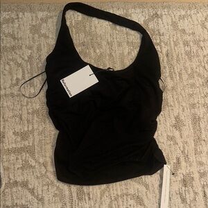 reformation nwt black top sz small (Molly knit top)